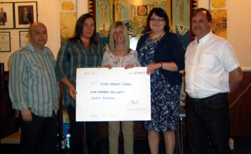 Presentation to the John Fegus School in Glenrothes